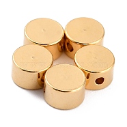 Brass Beads, Long-Lasting Plated, Flat Round, Real 24K Gold Plated, 5x3mm, Hole: 1mm(KK-O133-311A-G)