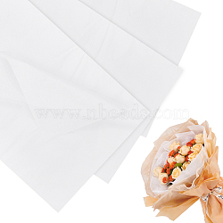 Wrapping Paper, Flower Bouquet Wrapping Paper Decoration, White, 700x500x0.1mm, 40pcs/bag(AJEW-WH0347-73A)