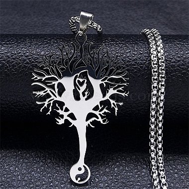 Tree of Life 304 Stainless Steel Necklaces