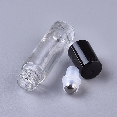 10ml Glass Gradient Color Essential Oil Empty Roller Ball Bottle(X-MRMJ-WH0011-B10-10ml)-2