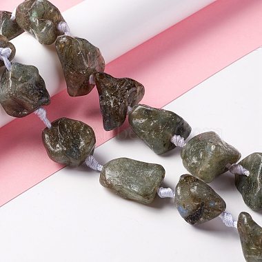 Chapelets de perles en labradorite naturelle (G-B024-12)-4