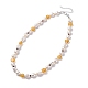 Natural Pearl Beaded Necklace(NJEW-TA00018-01)-1