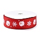 20 Yards Weihnachts-Weihnachtsmann-bedruckte Polyester-Ripsbänder(OCOR-K005-01A)-2
