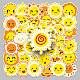 50Pcs Cartoon Sun-themed PVC Self-Adhesive Stickers(PW-WG89750-01)-1