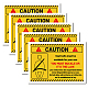 5Pcs Waterproof PVC Warning Sign Stickers(DIY-WH0237-024)-1