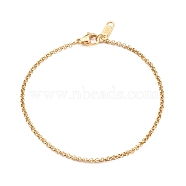 304 Stainless Steel Rolo Chain Bracelets, with Lobster Claw Clasps, Golden, 7-1/8 inch(18cm)(BJEW-JB06029)