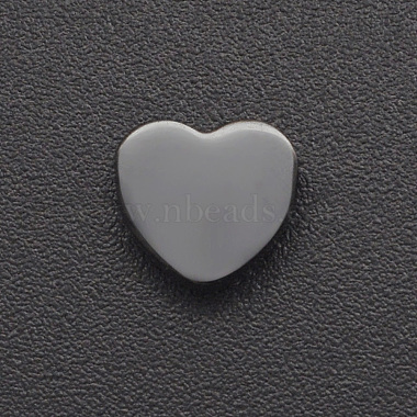 Gunmetal Heart Stainless Steel Charms