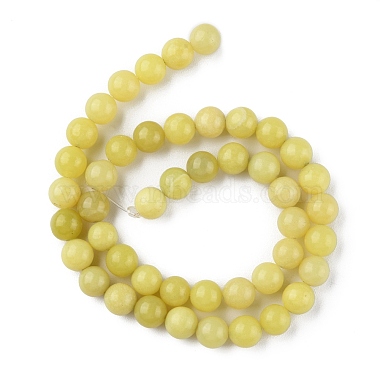 naturels de citron jade perles brins(G-G0003-C02-B)-3