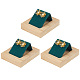 3Pcs 1-Slot Rectangle Wood Earring Display Stands(EDIS-DR0001-06)-1