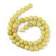 naturels de citron jade perles brins(G-G0003-C02-B)-3