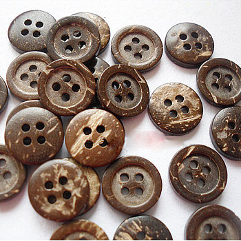 Cartoon Buttons for Kids, Coconut Button, Camel, 12mm in diameter