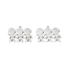 Non-Tarnish 201 Stainless Steel Pendants, Boy, Stainless Steel Color, 16x22x1mm, Hole: 1.4mm(STAS-N091-151P)