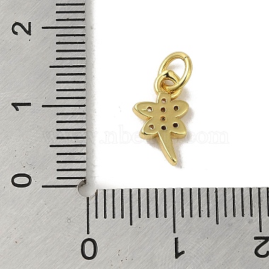 Pendentifs en laiton plaqué or véritable 18k avec pavé de zircones cubiques(KK-M283-04B-01)-3