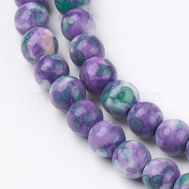 Synthetic Ocean White Jade Beads Strands(G-L019-6mm-M)-3