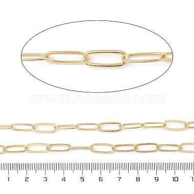 Rack Plating Oval Brass Curb Chains(CHC-A010-01G-02)-2