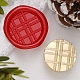 Texture Theme Roung Brass Stamp Head(AJEW-M036-06B-G)-1