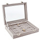 8 Slot Velvet Jewelry Ring Presentation Boxes(VBOX-WH0016-01A)-1