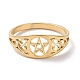 Pentacle with Sailor's Knot Finger Ring(RJEW-P037-01G)-2