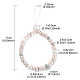 perles de strass en verre et argile polymère rondelle chaînes de dragonne de téléphone(HJEW-YW0001-05E)-3