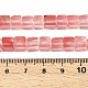 Cherry Quartz Glass Beads Strands(G-T139-6x6-09A)-5