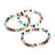 Natural Mixed Stone Beaded Stretch Bracelets(BJEW-A117-B-39)-1