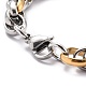 304 bracelet chaîne de corde en acier inoxydable pour hommes femmes(BJEW-Z011-19GP)-3