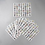 Eye Paper Self-adhesive Stickers, Colorful, 198x251x0.2mm(DIY-WH0899-620A)