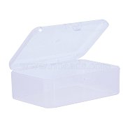 Rectangle Plastic Bead Storage Containers, Clear, 9x6x3.2cm(CON-XCP0002-23)