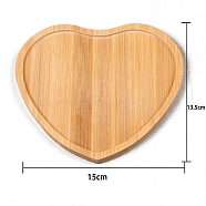 Heart Wood Mosaic Base, Heart, 135x150mm(PW-WG55259-06)