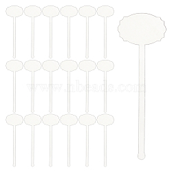 24Pcs Transparent Acrylic Stirring Rods, Oval, 151x49.5x3mm(AJEW-FG0003-15A)