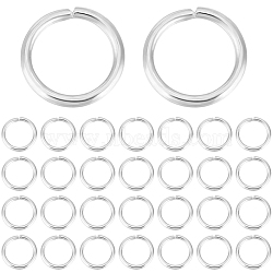 300Pcs 304 Stainless Steel Jump Rings, Open Jump Rings, Round Ring, Silver, 20 Gauge, 7x0.8mm, Inner Diameter: 5.5mm(STAS-BBC0004-98A)