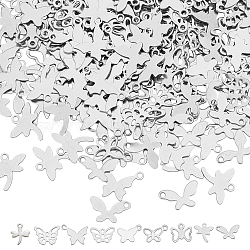 Unicraftale 540Pcs 9 Style 201 Stainless Steel Charms, Laser Cut, Stainless Steel Color, 60pcs/style(STAS-UN0024-19)