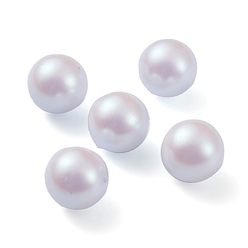 POM Plastic Beads, Imitation Pearl, Center Drilled, Round, Light Steel Blue, 11.5~12mm, Hole: 1.2mm