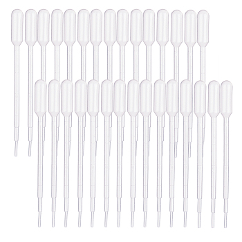 Disposable Plastic Transfer Pipettes, Essential Oils Pipettes Teardrop, White, 145x11.5mm, Capacity: 1ml(0.03 fl. oz)