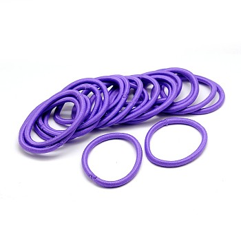 Girl's Hair Accessories, Nylon Thread Elastic Fiber Hair Ties, Ponytail Holder, Medium Purple, 44mm