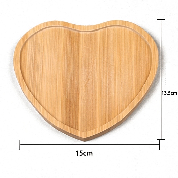 Heart Wood Mosaic Base, Heart, 135x150mm