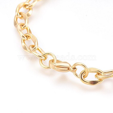 Placage ionique (ip) 304 bracelets pendentifs en acier inoxydable(BJEW-P237-05G)-3