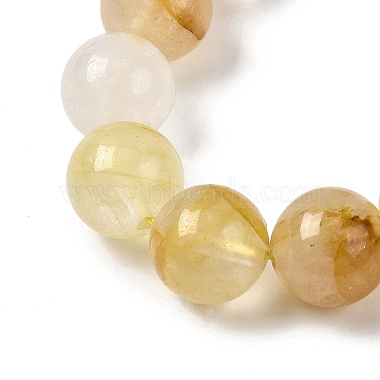 Natural Yellow Hematoid Quartz Beads Strands(G-K365-D01-12mm)-4