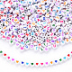 1 Bag 1200Pcs Opaque Acrylic Flat Round with Letter & Heart Beads(DIY-YW0002-32)-6