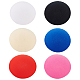 6 pcs 6 couleurs tissu en nylon base de chapeau fascinateur rond pour chapellerie(AJEW-FG0002-79)-1