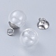 Plastic Bead Cap Pendant Bails(X-KY-K003-02A)-4