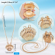 Elite Natural Shell & Alloy Starfish Jewelry Set with ABS Imitation Pearl Beaded(DIY-PH0020-73)-4