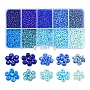Blue Glass Beads(SEED-YW0001-80B)