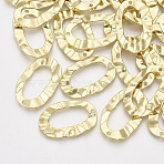 Alloy Pendants, Oval, Light Gold, 35x22.5x2mm, Hole: 1.6mm(PALLOY-T067-89LG)