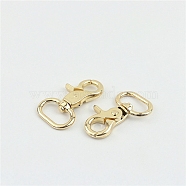 Alloy Swivel Clasps, Lobster Claw Clasp, Light Gold, 4.6cm, Hole: 20mm(PURS-PW0005-097LG)