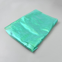 Laser Polyester Fabrics, Clothing Accessories, Aquamarine, 1500x0.1mm(DIY-WH0622-423)