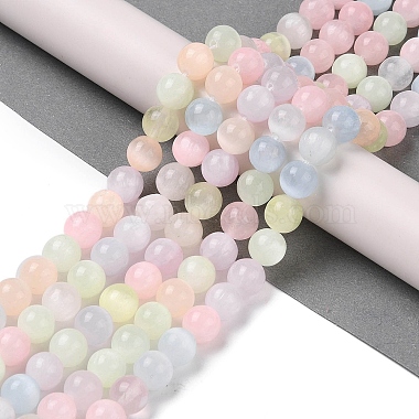 Macaron Color Natural Selenite Beads Strands(G-Q162-A01-02A-02)-2