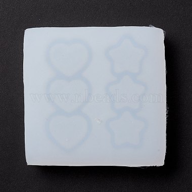 Moldes de silicona triple estrella y triple corazón(DIY-Z023-01)-4