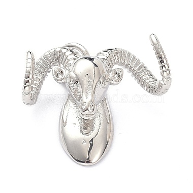 Real Platinum Plated Sheep Brass Charms