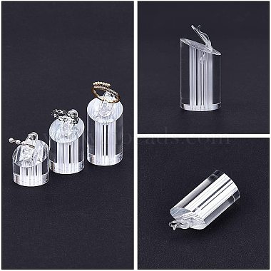 bijoux doigt anneaux porteurs verre organique ensembles de présentoir de l'anneau(RDIS-FG0001-05)-5